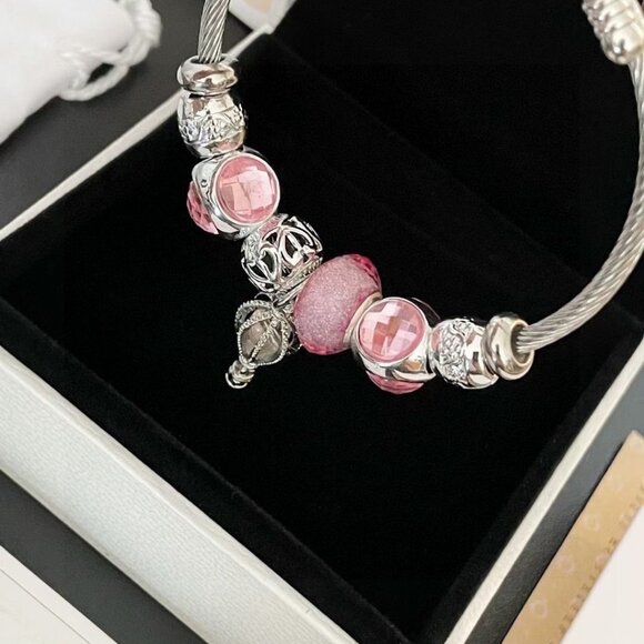 Pandora pink balloon bracelet - Picture 1 of 8